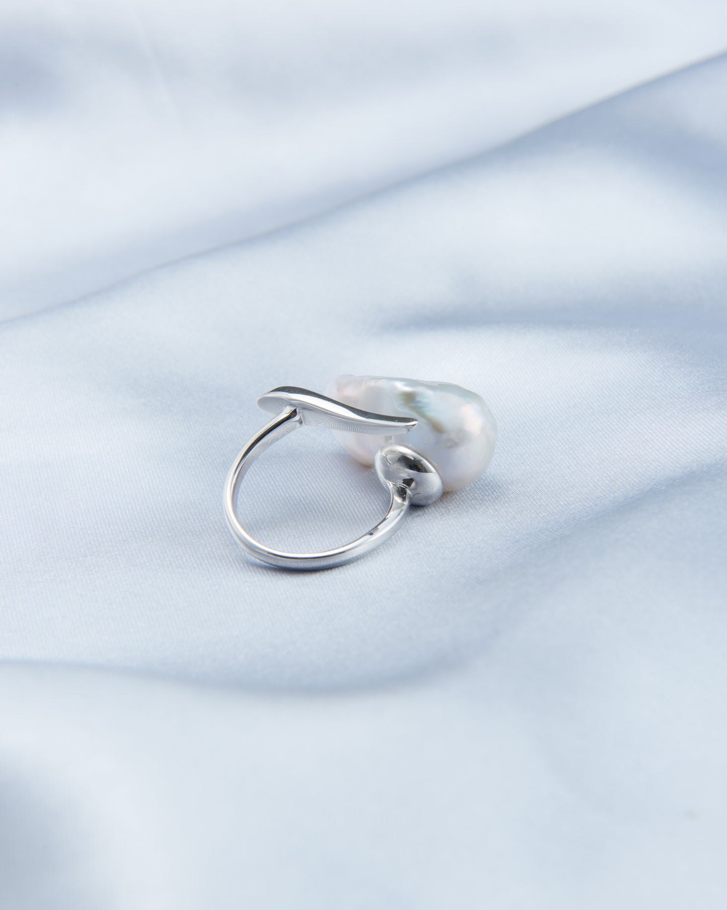Baroque Pearl Arrow Ring