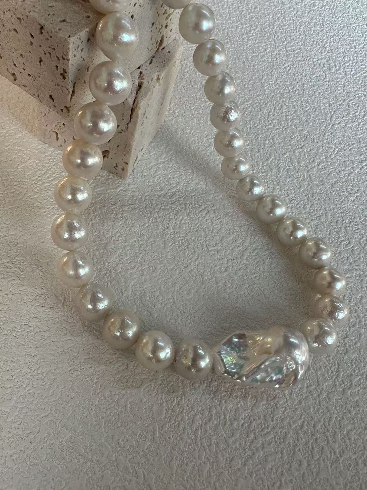 Full Edison Baroque Pearl Necklace