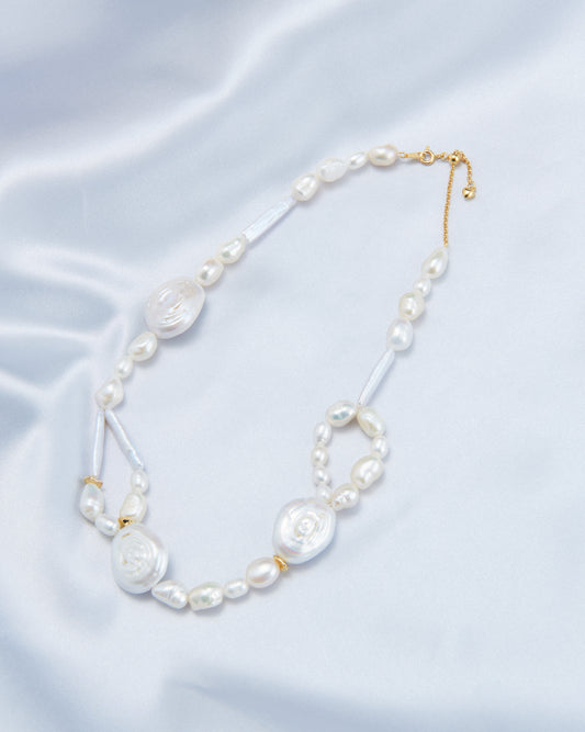 French Style Baroque Pearl Choker