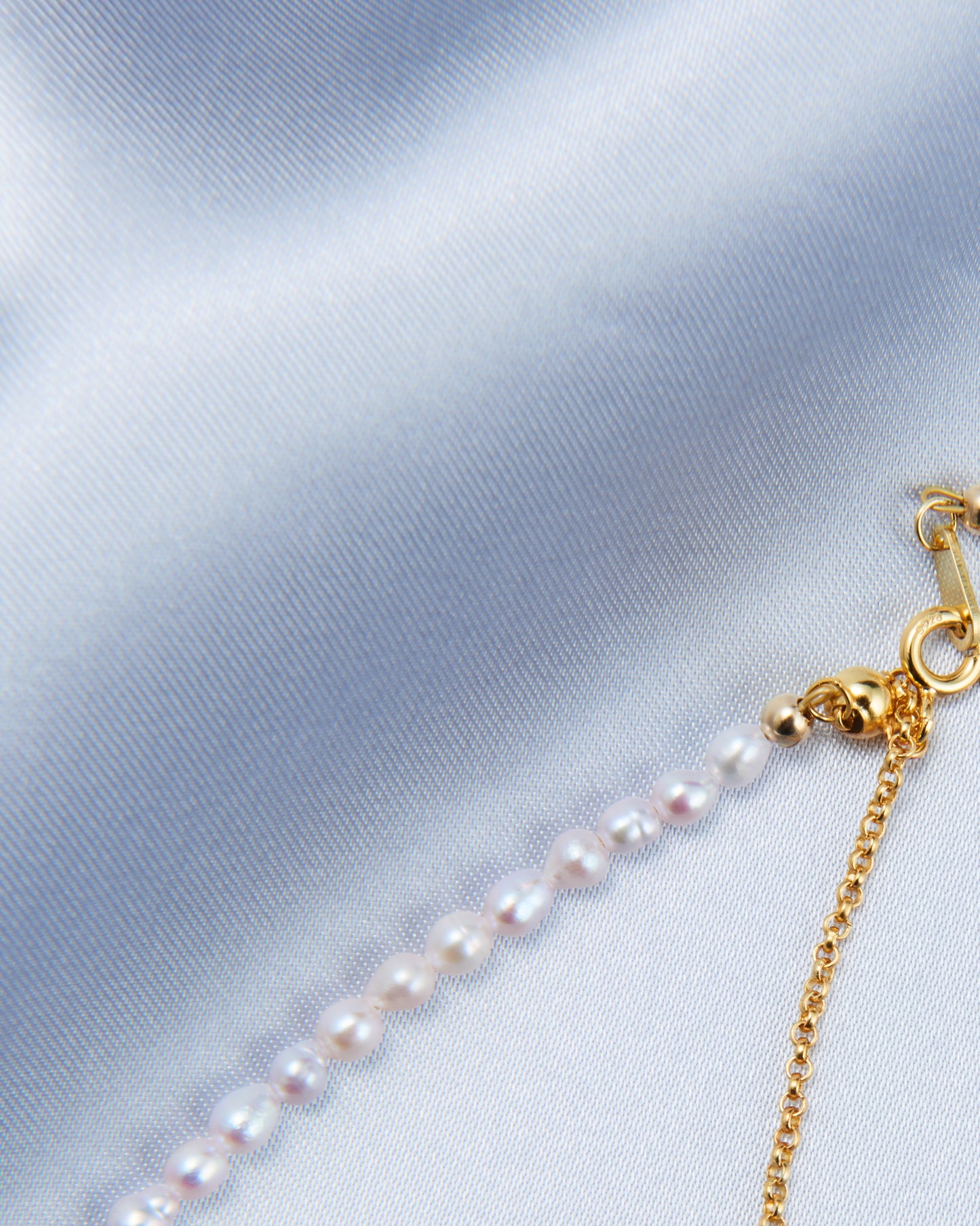 Blush Fairy Heart Pearl Necklace