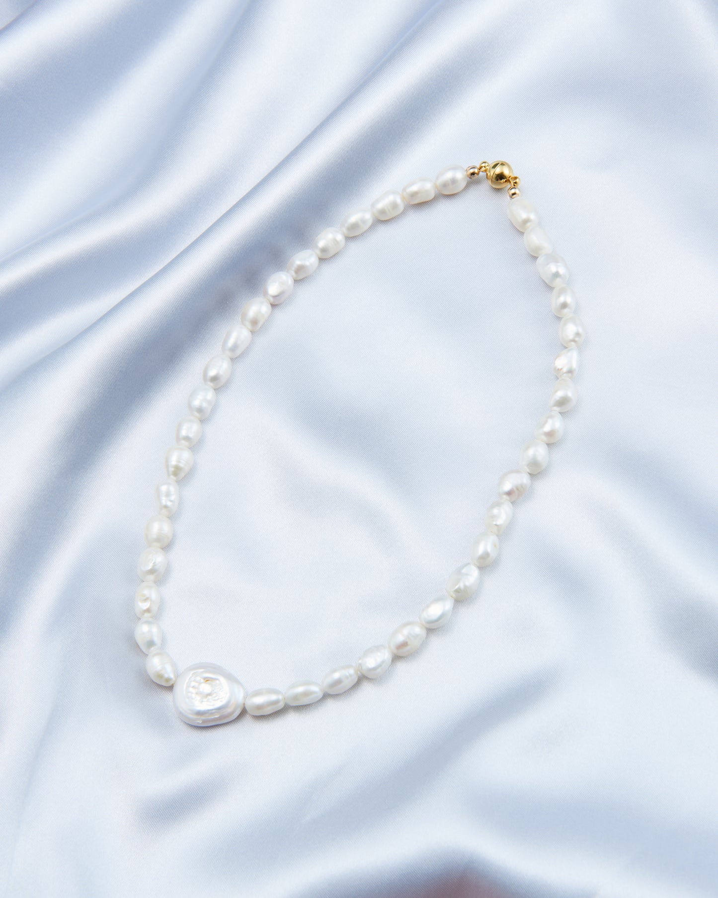 Full Roman holiday Baroque Pearl Necklace