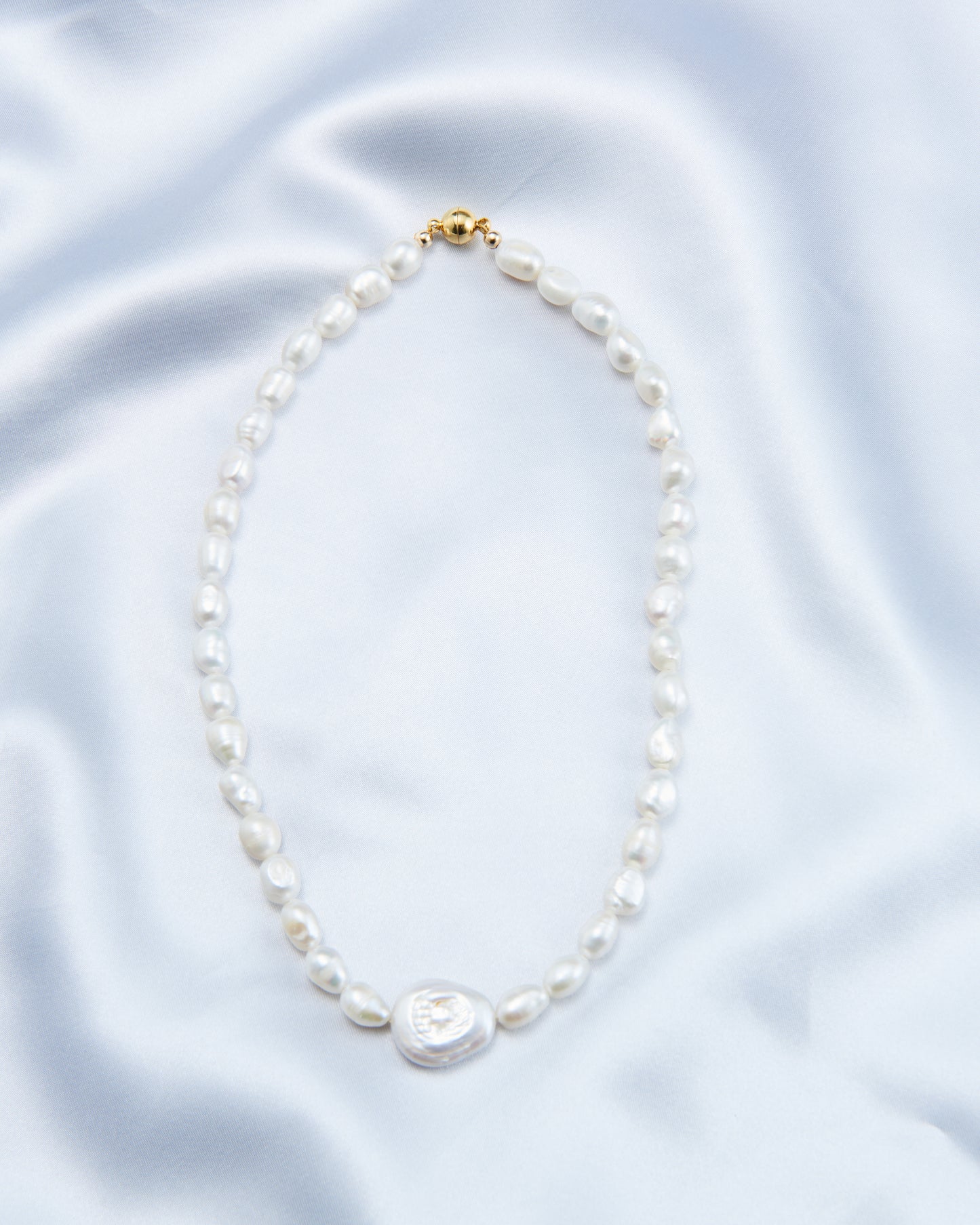 Full Roman holiday Baroque Pearl Necklace