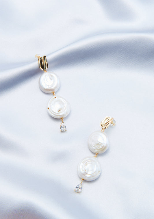 Roman Holiday Pearl Double Earring