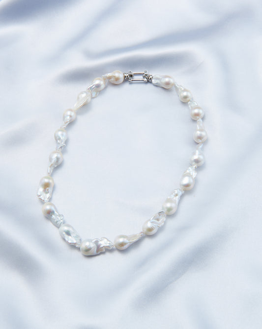 Large Baroque Pearl Necklace