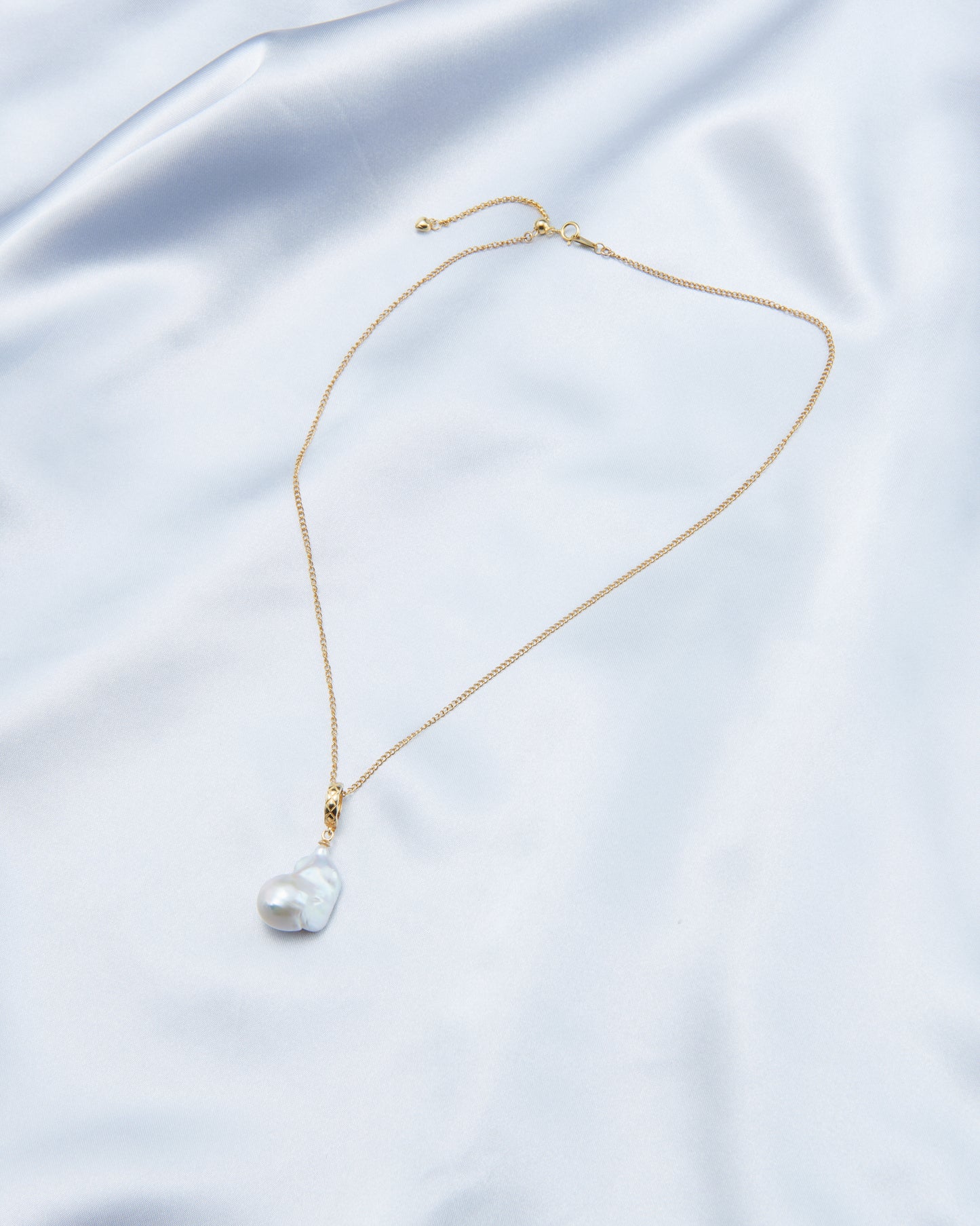 Large Bead Baroque Pearl Necklace