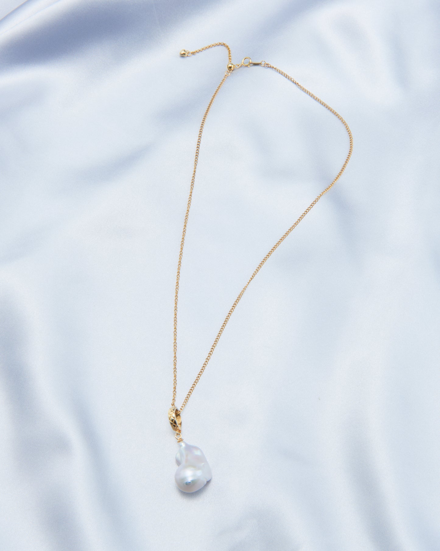 Large Bead Baroque Pearl Necklace