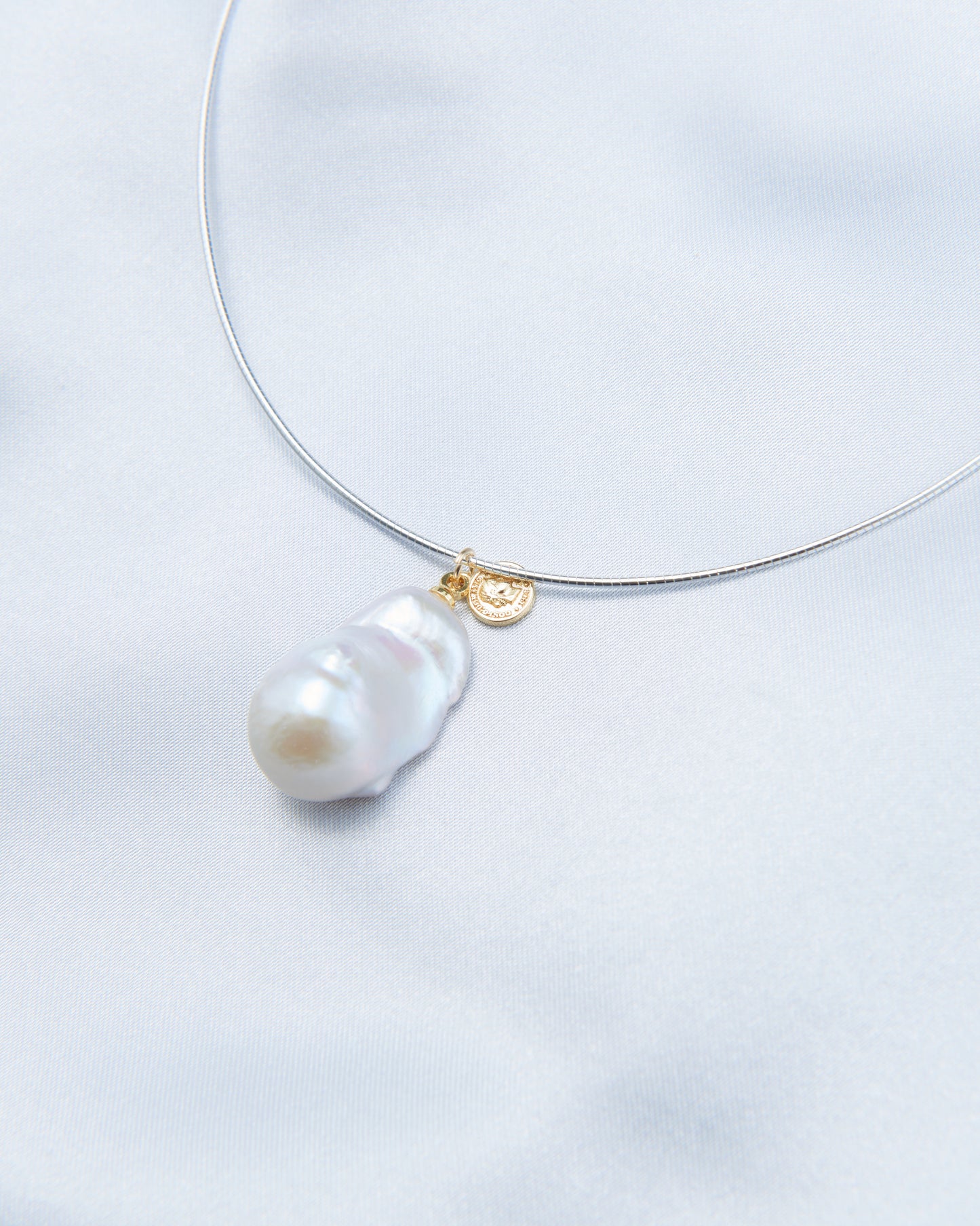 Large Bead Coin Baroque Pearl Necklace