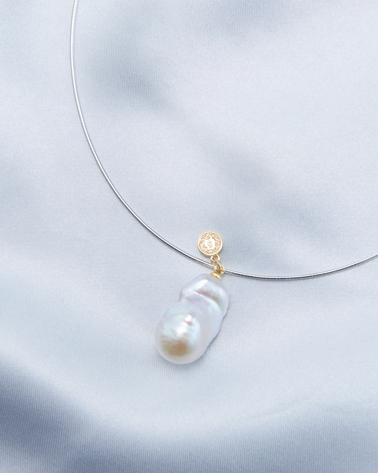 Large Bead Coin Baroque Pearl Necklace