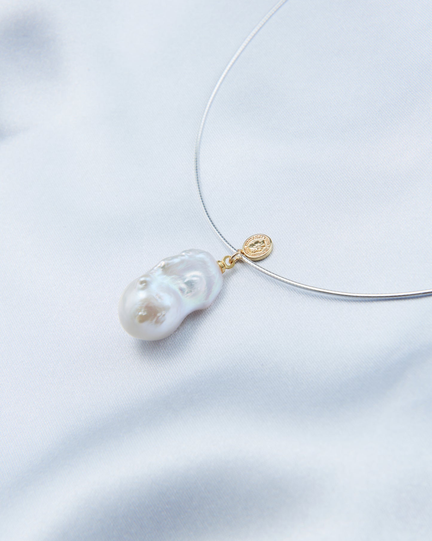 Large Bead Coin Baroque Pearl Necklace