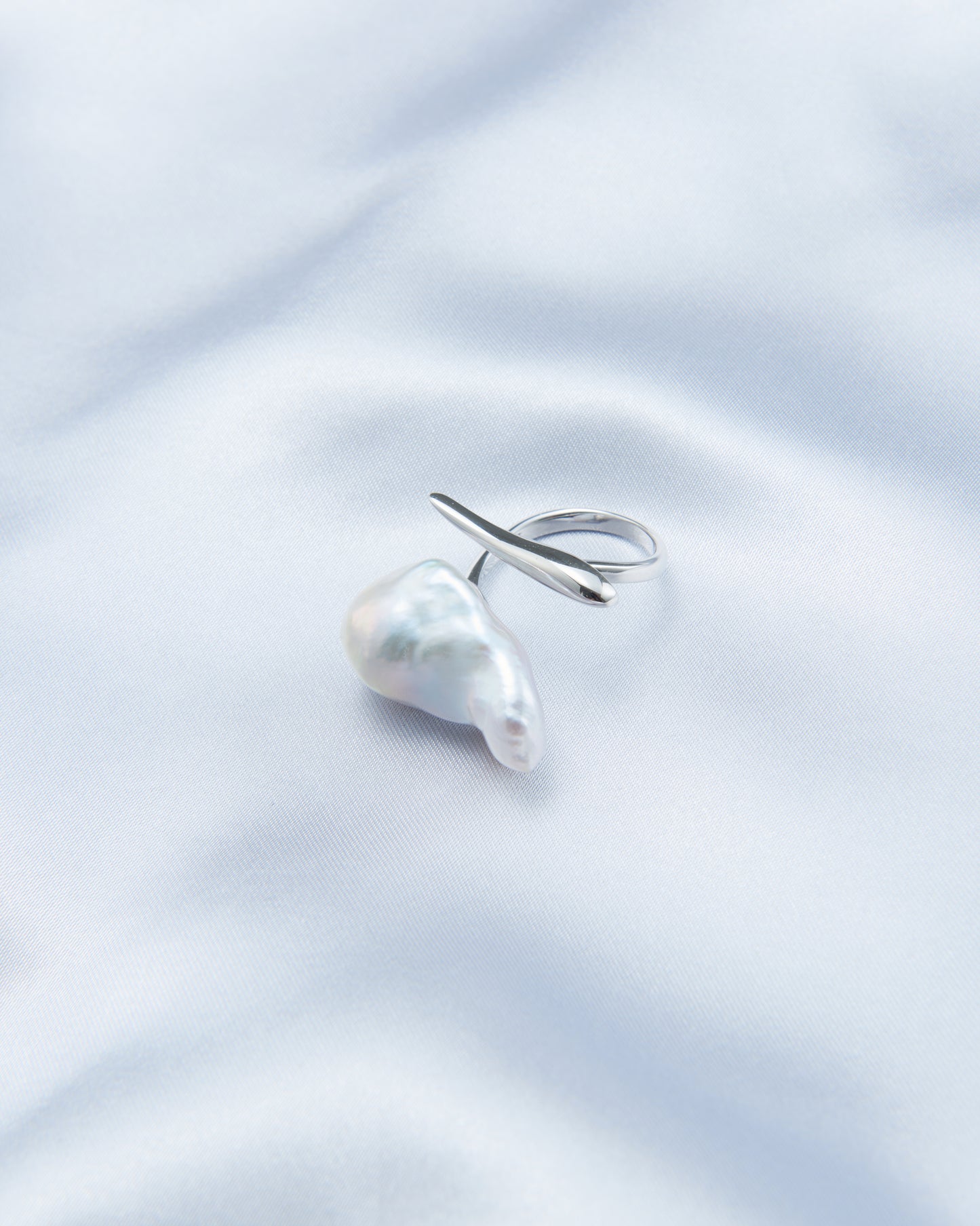 Baroque Pearl Arrow Ring