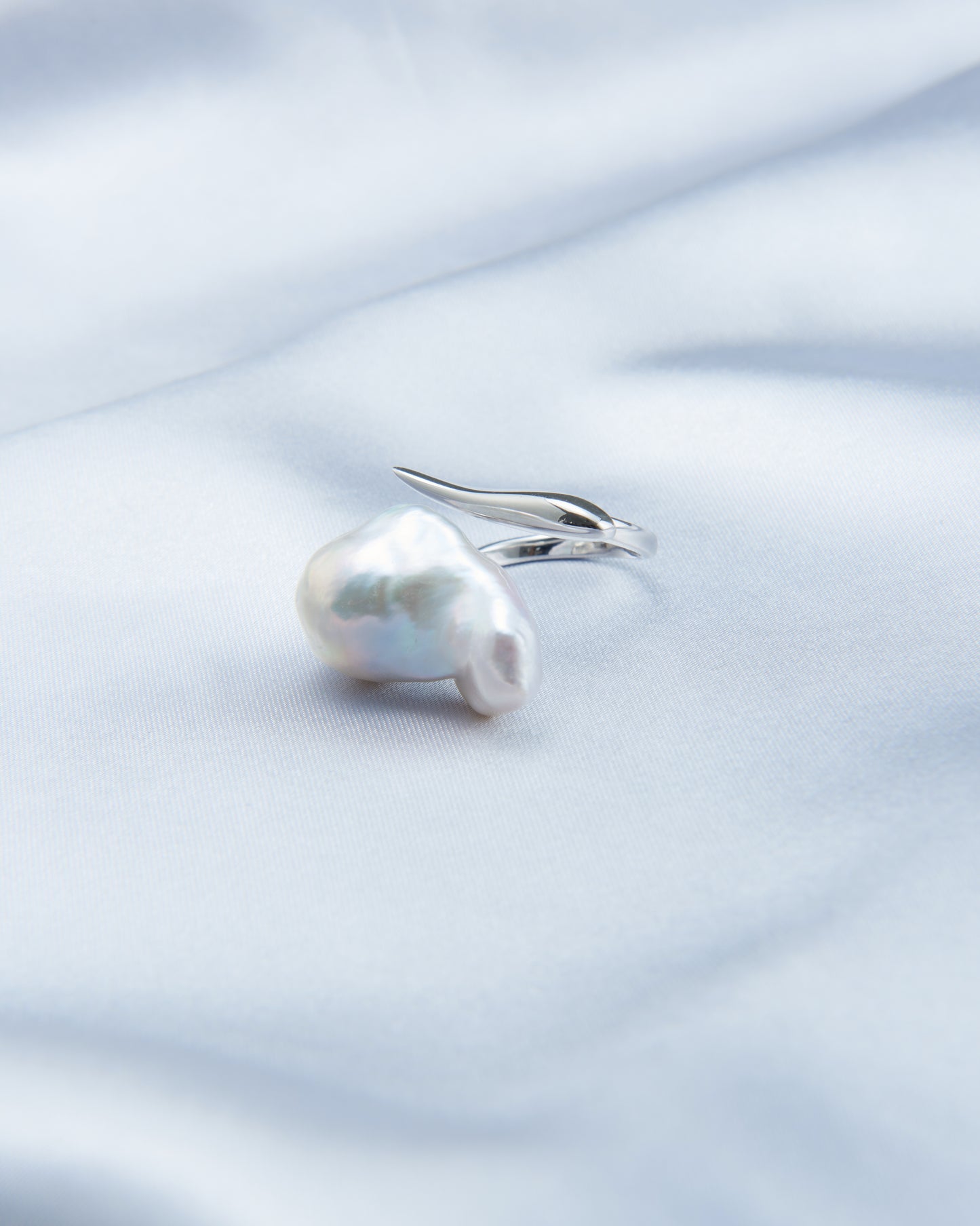 Baroque Pearl Arrow Ring