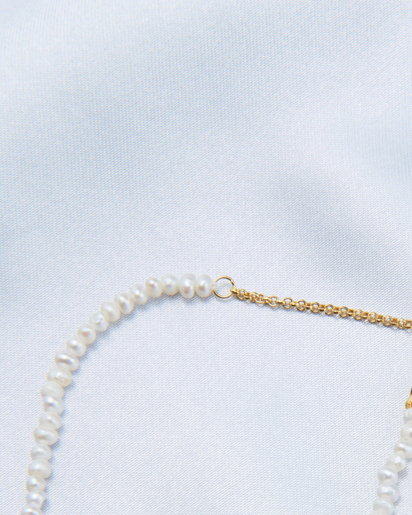 Cross Baroque full Pearl Necklace