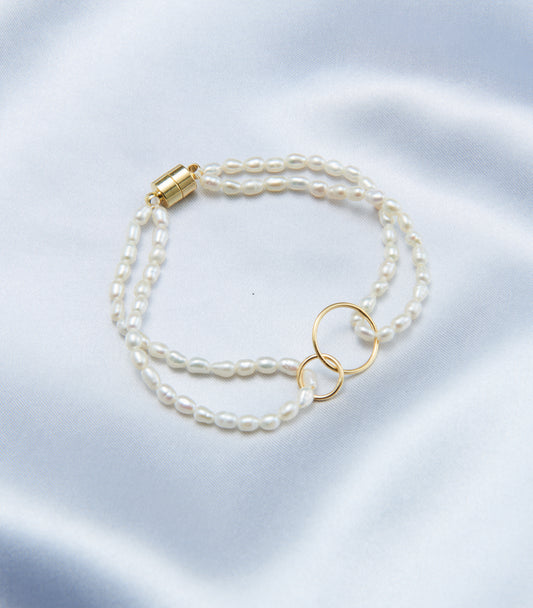Double-Layer Fine Pearl Bracelet