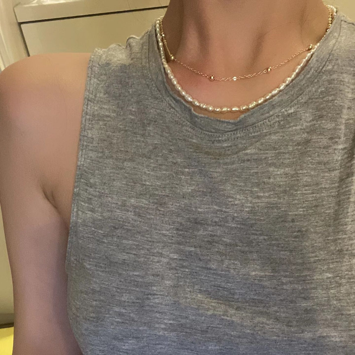 Double Layer Dreamy Gold Necklace