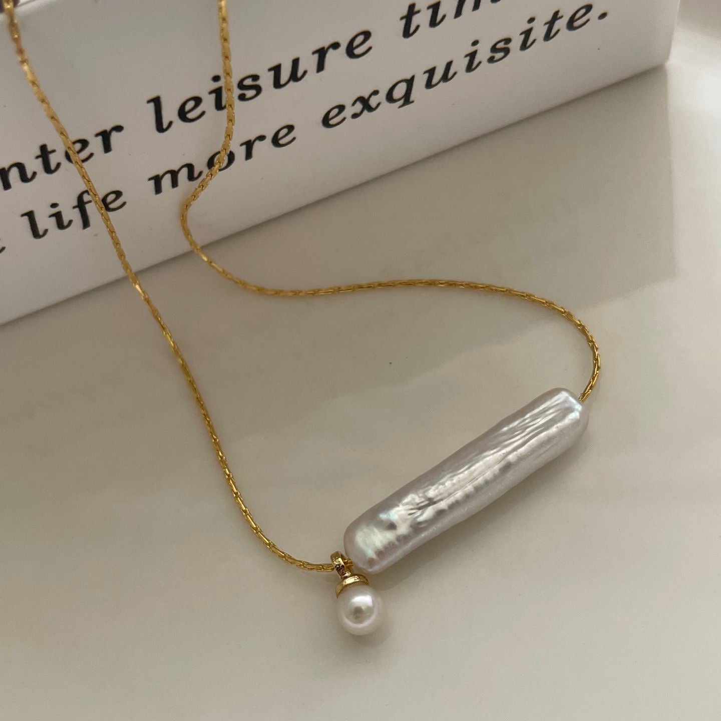 Tinker Bell Baroque Pearl Necklace