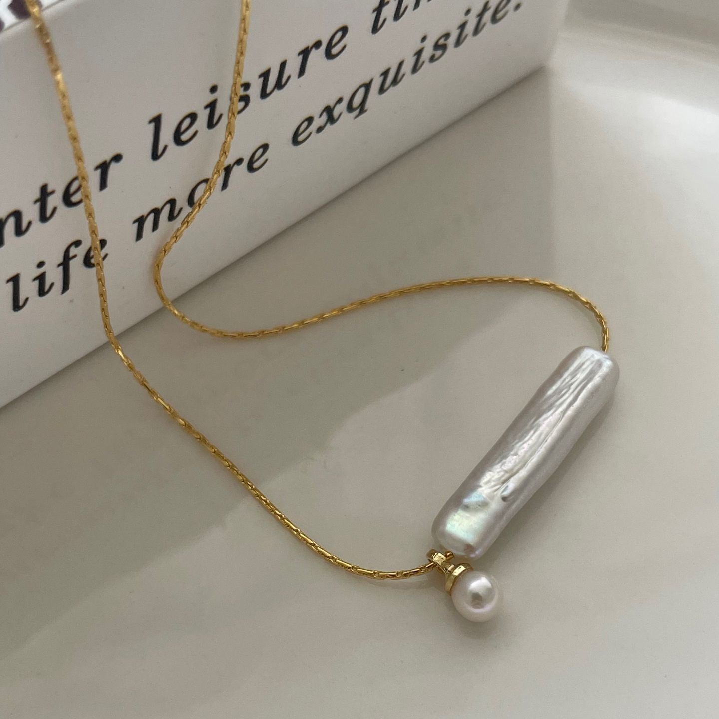 Tinker Bell Baroque Pearl Necklace