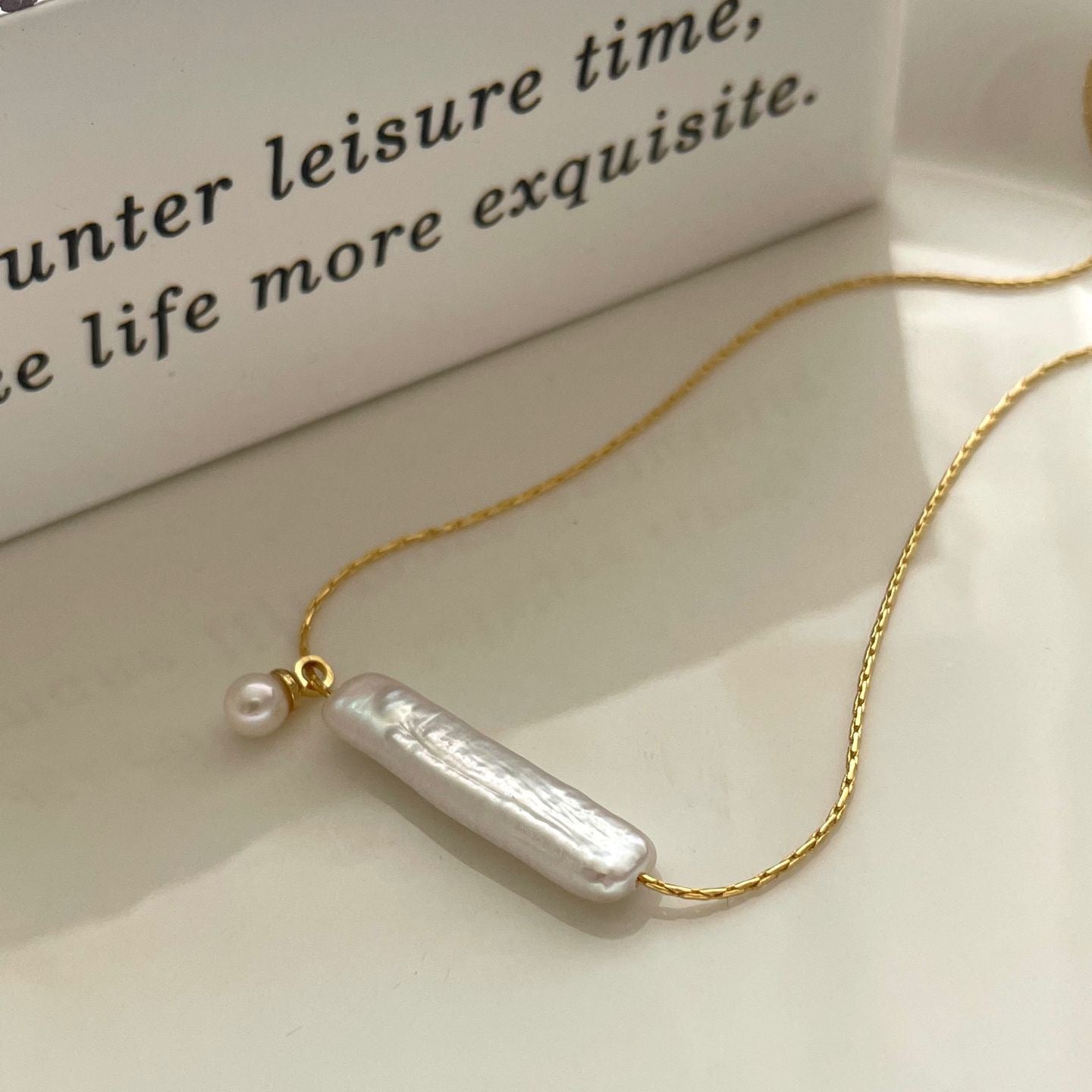 Tinker Bell Baroque Pearl Necklace