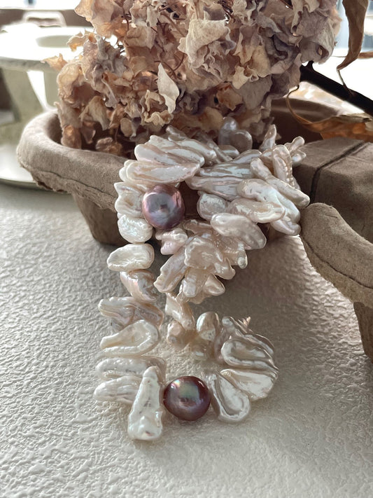 Sunflower Baroque Pearl Bracelet